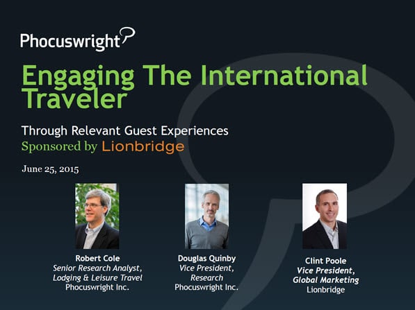 Engaging International Travelers Through Relevant Engagement